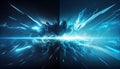 Blue and Cyan Colors of Ã¢â¬â¹Ã¢â¬â¹Energy Beams Futuristic Tech Background AI Generative